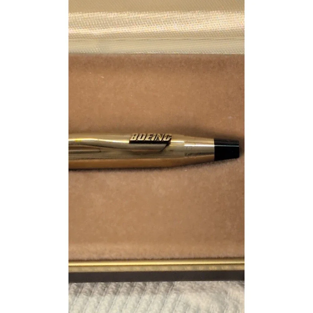 Vintage Cross Boeing 10k Gold Filled Mechanical Pencil Original Box W/ Eraser